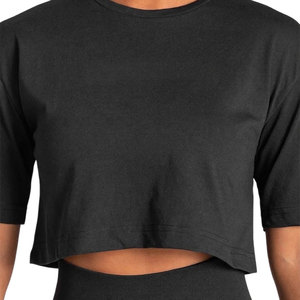 Camiseta Crop Top Extra Grande de Primera Calidad para Mujer, Camiseta Personalizada de Algodón, Camisetas Extra Grandes Personalizadas para Mujer 2026 - Product Image 2