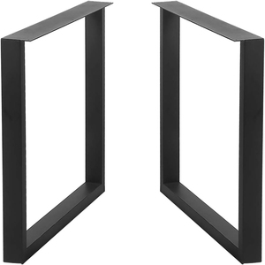 Durable Metal Furniture <b>Legs</b> 28X35 in 2Pcs Dining <b>Table</b> <b>Legs</b> Capacity 2204lbs Load Black Color DIY Furniture <b>Legs</b> EDPTBL004 - Product Image 2