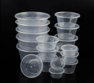 Round Clear <b>Plastic</b> <b>Containers</b> 16oz 24oz Disposable <b>Containers</b> with Lids Custom Packaging Solutions for Retail Supply 2026 - Product Image 1