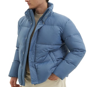 Veste matelassée à capuche avec fermeture boutonnée, coupe-vent, manteau d'hiver, style décontracté, rembourrage épais en polyester, coupe régulière - Product Image 2