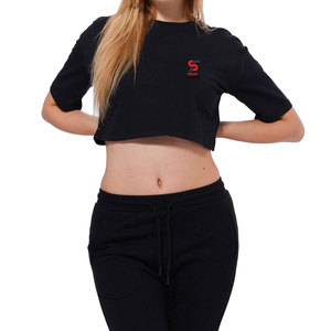 Top Corto para Mujer, de Alta Calidad, Material Elástico, Moldeador, Transpirable, Cómodo, Costuras Duraderas, Estética Clásica - Product Image 1