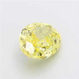 Diamant de laboratoire de 3,07 ct, jaune vif fantaisie, forme ovale, pureté VVS2, taille excellente. - Product Image 2
