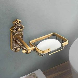 GLOSSY TOUCH ART - Porta Jabón de Acero Inoxidable Cromado Contemporáneo para Montar en la Pared, Bandeja Cuadrada para Baño con Orificios de Drenaje - Product Image 2