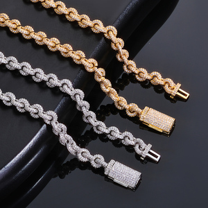 <b>Mens</b> 925 <b>Silver</b> Moissanite Gold Tone Iced Link Bracelet Luxury Statement Chain Bracelet <b>For</b> <b>Men</b> - Product Image 6