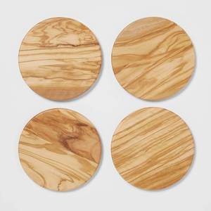 Sous-verres ronds en bois résistants à la chaleur pour la protection des tables à la maison, à l'hôtel et au café - Product Image 5