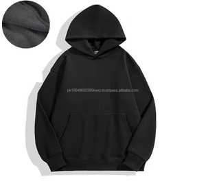 Meilleurs sweats à capuche surdimensionnés pour hommes avec poche kangourou, surdimensionnés, respirants, légers, unis, teints, tricotés avec motif imprimé, faible MOQ - Product Image 2