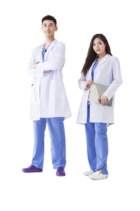 Blouse de laboratoire médicale unisexe en tissu tissé polyester/coton, détection des aiguilles et fusion sans couture, usage hospitalier pour médecins et infirmières - Product Image 2