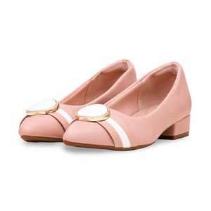 Pink WN7451 Winter Court Flats Zapatos de mujer cómodos - Product Image 3
