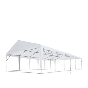 Tenda per feste da esterno per impieghi gravosi 20FT X 40FT per matrimoni, in tessuto telonato PE, con tetto a punta di 6FT 6" e soffitto a punta di 10FT, telaio TMG PT2040A - Product Image 6