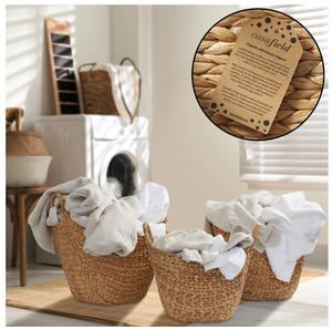 Artex HaiNam Natural Water Hyacinth Storage <b>Baskets</b> <b>With</b> <b>Handles</b> Bowl Shape Multi Purpose Rustic Style Organizers For Neatening - Product Image 4