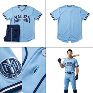 Camisetas de Béisbol Personalizadas con Tela Twill, Gestión de la Humedad, Malla de Poliéster Resistente, Uniforme Deportivo para Equipos, Bordado Frontal al por Mayor, UPF - Product Image 4