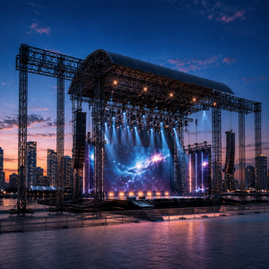 Sistema de truss de elevación de alta resistencia para techos de escenarios y estadios, cilindro eléctrico para elevación de estructuras, truss de soporte para grandes eventos - Product Image 6