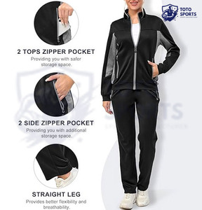 Conjunto Deportivo para Mujer, Diseño Moderno, Cómodo, Ajustado, Transpirable, Ligero, con Cierre y Logotipo Personalizado, Precio al por Mayor - Product Image 4