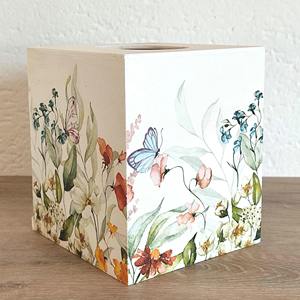 Caja de pañuelos de madera impresa de precisión, con suministro fiable, para decoración, mercados y venta al por mayor, estuche de almacenamiento y soporte - Product Image 4