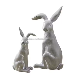 Lapin Aluminium Objets Décoratifs Showpiece Vintage Figural Lapin Lapins Vente en Gros Bulks par Decor impex - Product Image 4