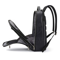 Sac à dos en cuir décontracté sur mesure avec compartiment professionnel pour ordinateur portable, tissu durable, rangement spacieux pour adultes unisexes
