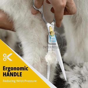 Unique Style Hot Sale Stainless Steel Manual Straight Pet Grooming <b>Scissors</b> Low MOQ New Design - Product Image 4