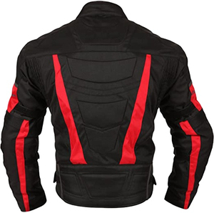 Men's Black Red <b>Motorcycle</b> <b>Jacket</b> Full Sleeve Windproof All Seasons Racing Wear - Product Image 2