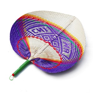 Éventails artisanaux vietnamiens de haute qualité en bambou, en bois, tissés à la main, en feuilles naturelles séchées, portables. - Product Image 6