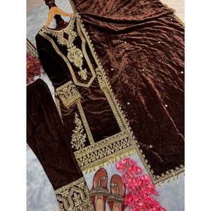 Ensemble haut et dupatta pour femmes, design élégant, tenue de soirée, look palazzo - Product Image 6