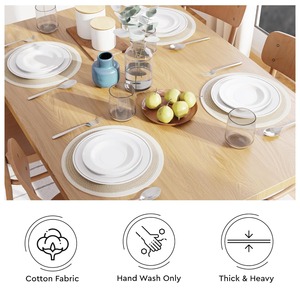 Premium Quality Handwoven Cotton Table <b>Mat</b> for Dining Table for Home or Restaurant Available at Affordable Price - Product Image 3