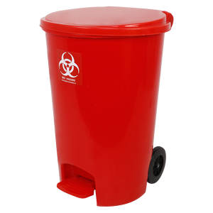 Eco-Friendly Pressing Open Top Foot Pedal Square Medical Waste <b>Bin</b> Heavy Duty <b>Plastic</b> Construction Hospital Use DIY Printed - Product Image 2