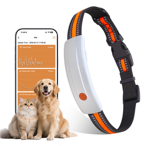 Collier de suivi GPS pour animaux de compagnie Qcool avec technologie BCG, suivi du mouvement, surveillance de l'activité, fonction LED, anti-perte en intérieur - Product Image 1