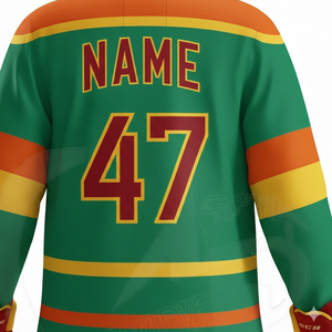 Camisetas de Hockey sobre Hielo Personalizadas de Alta Calidad al por Mayor |   Fábrica OEM |   Uniformes de Hockey Ligeros y Transpirables de Malla para Equipos con Logotipo - Product Image 5