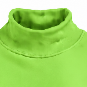 Lime Green Women Turtleneck Sweatshirt Long Sleeve <b>Pullover</b> Loose Fit Fleece High Neck Casual Winter Streetwear Fashion <b>Jumper</b> - Product Image 3
