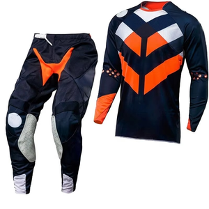 Conjunto de Jersey y Pantalones de Motocross Personalizados, Resistentes al Viento, Talla Grande, Sublimados, Manga Larga, Secado Rápido, para Motocross, Dirt Bike, Todoterreno - Product Image 1