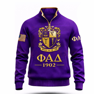 Pulls personnalisés haut de gamme brodés de lettres grecques pour les fraternités – Sweat-shirts et pulls à lettres grecques pour hommes et femmes - Product Image 1
