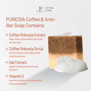 Savon en barre Puresia, savon médicinal naturel 90g pour soulager l'eczéma et le psoriasis, mousse douce, adapté à tous les types de peau, fabriqué en Indonésie - Product Image 3