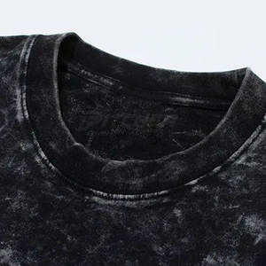 Camiseta Moderna para Hombre con Lavado Ácido, Tejido Cómodo de Mezcla de Algodón, Ropa Casual Elegante para Uso Diario - Product Image 5