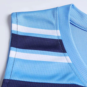 Mesh Breathable Jersey And Shorts For Clubs Schools & Tournament Play Premium High Grade Moisture Wicking Basketball Uniform <b>Set</b> - Product Image 3