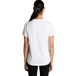 <b>Womens</b> O Neck Short Sleeve T Shirt Regular Fit Small Chest Print Clean <b>Back</b> Casual Wholesale Custom OEM Cotton Jersey Tee Shirts - Product Image 1