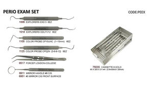 Raspador Dental de Acero Inoxidable con Empuñadura Moleteada, Instrumento Quirúrgico de Metal Plateado Clase I, Shuja Surgico - Product Image 6
