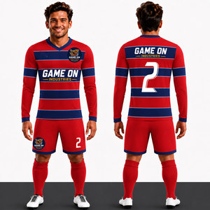 Meilleurs designs de maillots de football pour hommes à séchage rapide par sublimation, maillots de football unis teints, uniformes d'entraînement personnalisés OEM unisexes - Product Image 1