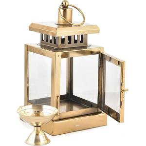 Portavelas de Metal con Recubrimiento de Polvo Negro, Farol Decorativo Colgante para Interiores y Exteriores, Pequeños Portavelas de Hierro - Product Image 3