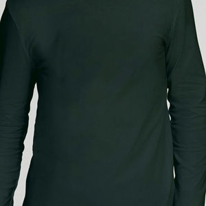 Camiseta de Hombre de Primera Calidad, 100% Algodón, Color Sólido, Corte Regular, Manga Larga, Personalizable, Diseño en Blanco, Ecológica - Product Image 4