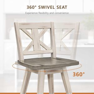 Luxury Tufted Wingback Bar <b>Stools</b> Upholstered <b>Dining</b> Chairs with Nailhead Trim - Product Image 3