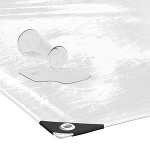 Bâche en PVC transparente avec œillets 6.6x13.1' Produit - Product Image 4