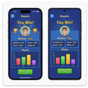 Application de jeu de quiz Royalcraft – Défis de quiz amusants, connaissances générales et compétitions multijoueurs iOS/Android et MAC - Product Image 3