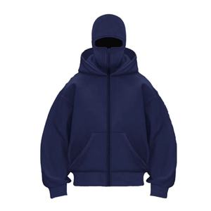 Blouson d'hiver 100 % coton de haute qualité pour homme, coupe oversize, zippé, en polaire, écologique, coupe-vent, respirant, anti-boulochage, brodé - Product Image 2
