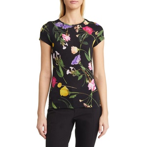Camiseta de mujer 2023, diseño de sublimación Floral cómodo de alta calidad, ropa informal ecológica para damas jóvenes - Product Image 1