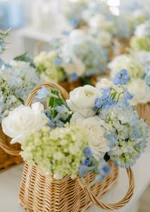 Exquisita Cesta de Mimbre Hecha a Mano, Ecológica y de Lujo, para Damas de Honor, Porta Flores Decorativo para Bodas Rústicas - Product Image 2