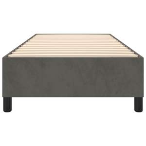 Base de Cama Tapizada en Terciopelo Gris Oscuro 100% Poliéster con Madera Contrachapada y Madera de Ingeniería, Duradera y Elegante - Product Image 5