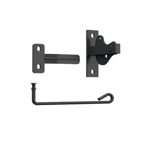 Cerradura Industrial Negra Tipo D con Mecanismo de Barra para Puertas de Madera y Metal, Construcción Duradera - Product Image 1