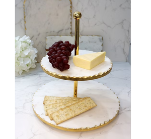White Stone <b>Marble</b> <b>Cake</b> <b>Stand</b> Brass Rim Crafts Cupcake Display <b>Cake</b> <b>Stand</b> Best Price High Quality <b>Cake</b> <b>Stand</b> - Product Image 2