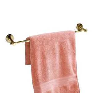 Skies Trader <b>Brushed</b> Gold Towel Bar Wall Mounted Stainless Steel Bathroom Towel Rail Heavy Duty Hand Towel Holder Rack 60cm - Product Image 1