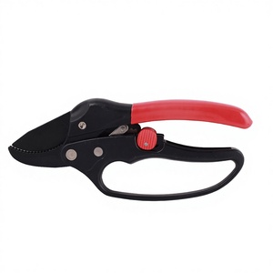 SONO G702 Industrial High Quality <b>PTFE</b> Coated Segmented Branch Shear Ratchet Garden Shears Aluminum Handles PVC Grips - Product Image 1